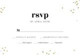 Minimal confetti - RSVP card